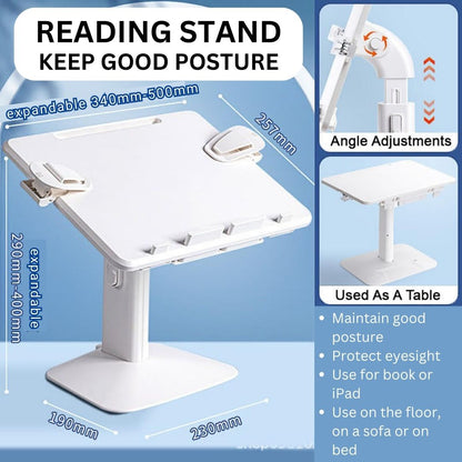 Furniture - Portable Book Stand Reading Desk Book Holder Adjustable Folding Table Children Kid