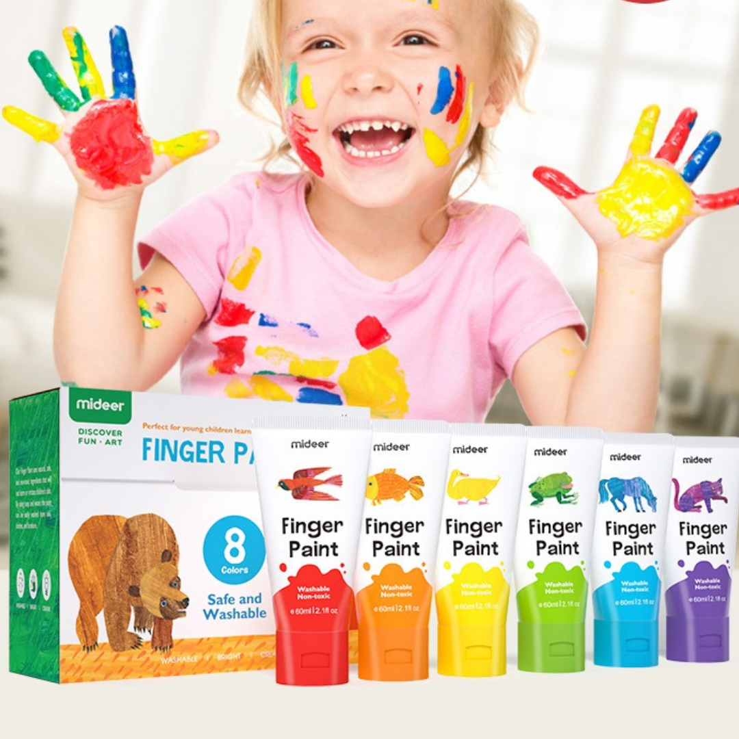 Toy - Mideer Finger Paint / Crayon Markers / Colouring Book / Magnet