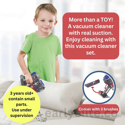 Toy - Electric Vacuum Cleaner with suction Pretend Play