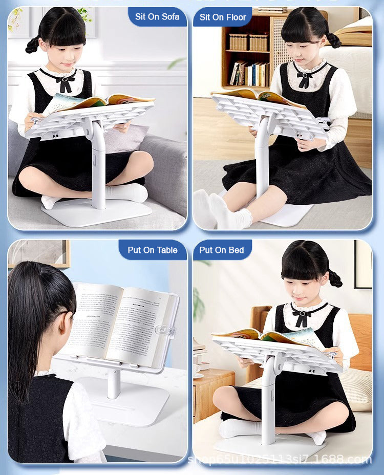 Furniture - Portable Book Stand Reading Desk Book Holder Adjustable Folding Table Children Kid