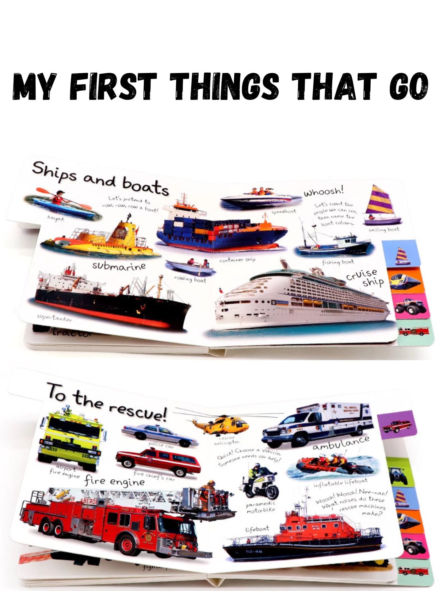 Book - My First Colours/ Zoo/ Numbers/ Things That Goes Board Book