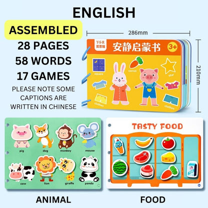 Chinese Book  - First Words Busy Book Chinese English Early Education [Ready to Play]