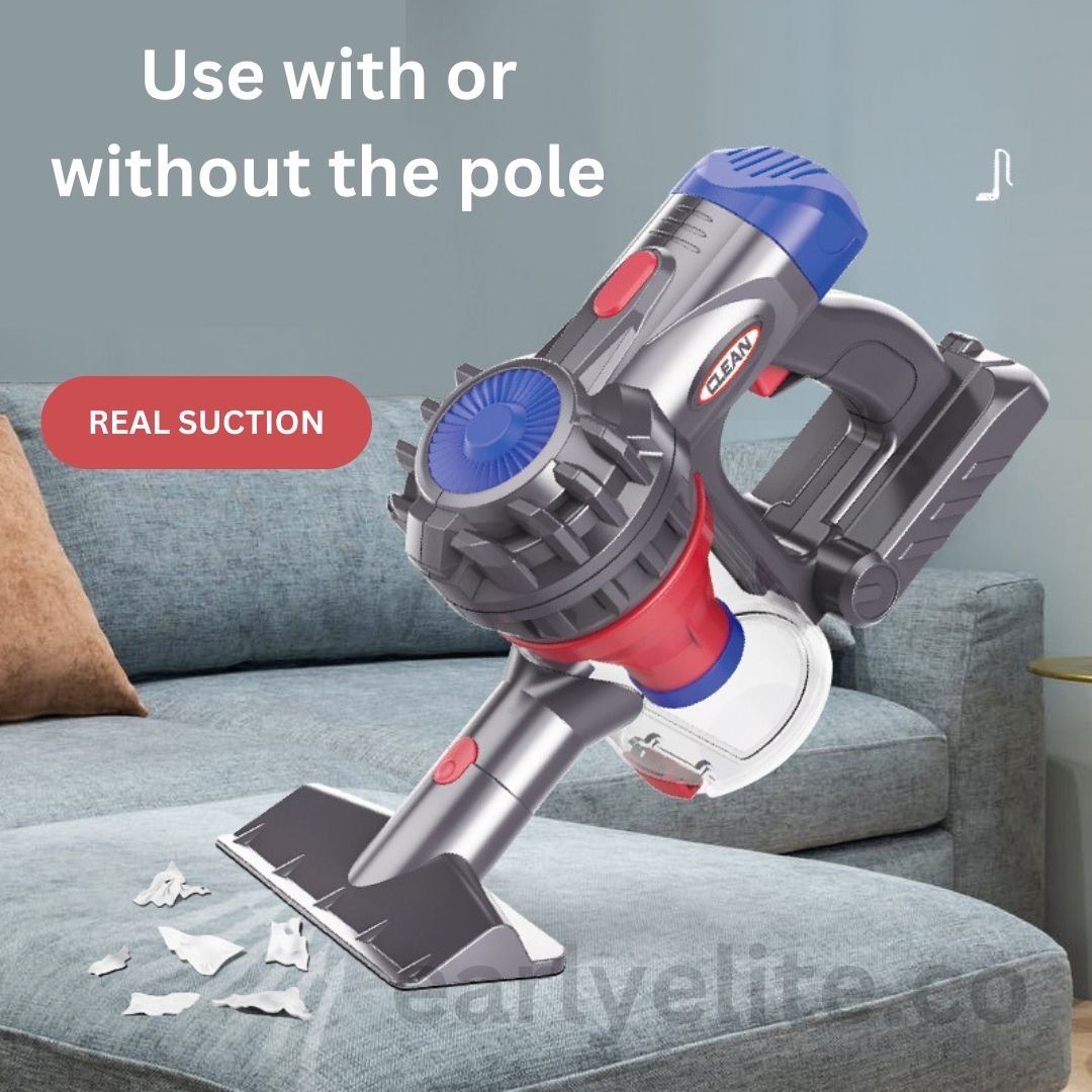 Toy - Electric Vacuum Cleaner with suction Pretend Play