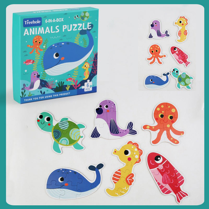 Toy - Baby Puzzle (9 months + / 18month +) Animals / Traffic / Veggie /  Ocean educational toy early learning