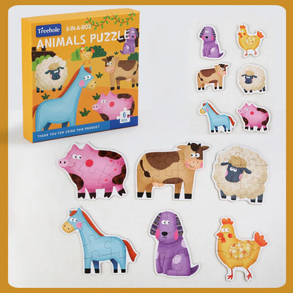 Toy - Baby Puzzle (9 months + / 18month +) Animals / Traffic / Veggie /  Ocean educational toy early learning