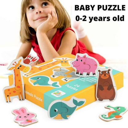 Toy - Baby Puzzle (9 months + / 18month +) Animals / Traffic / Veggie /  Ocean educational toy early learning