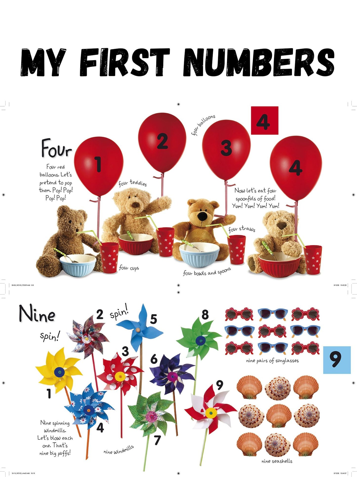 Book - My First Colours/ Zoo/ Numbers/ Things That Goes Board Book