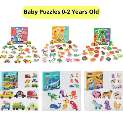 Toy - Baby Puzzle (9 months + / 18month +) Animals / Traffic / Veggie /  Ocean educational toy early learning