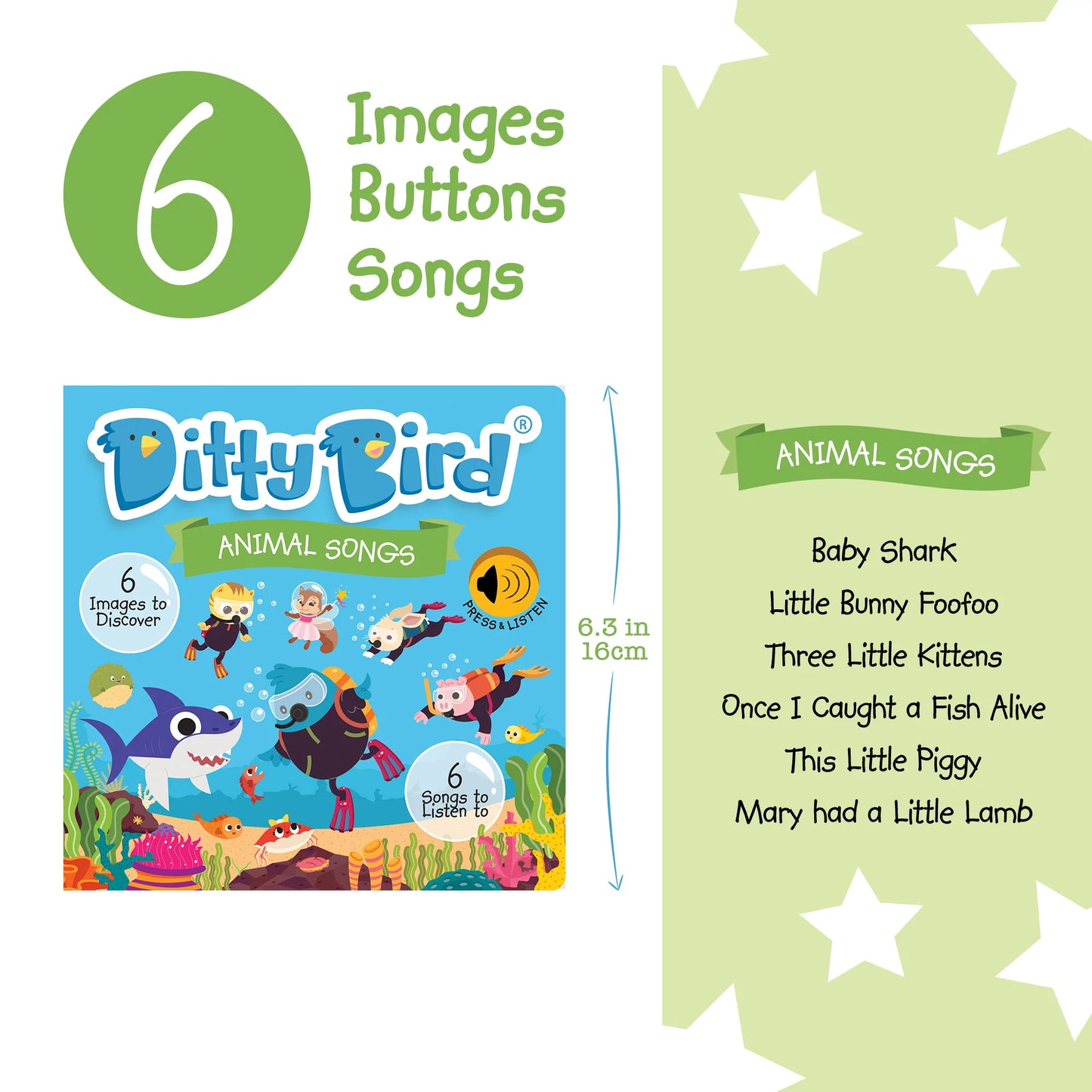 Sound Book - Ditty Bird Song Book (battery operated)