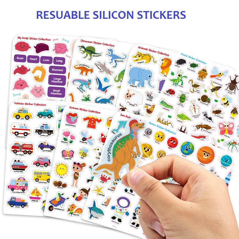 Activity - Reusable Sticker Book WASHABLE NO GLUE