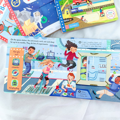 Book - First Explorers : My Body Machines Moon Landing Things That Go Board Book