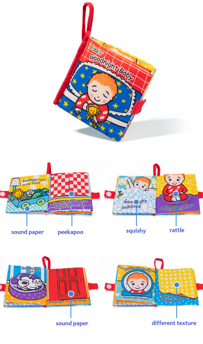 Baby - Cloth Book - Teether - My First Book Sensory play washable Gift Box