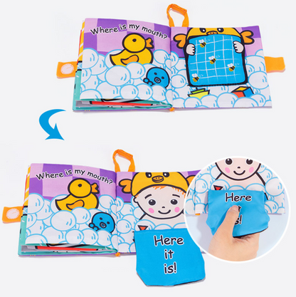 Baby - Cloth Book - Teether - My First Book Sensory play washable Gift Box