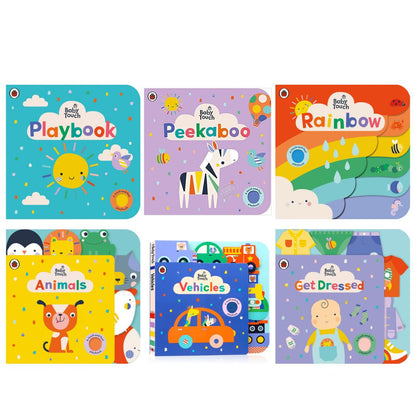 Baby - Touch Animals Playbook Tummy time baby book Board Book