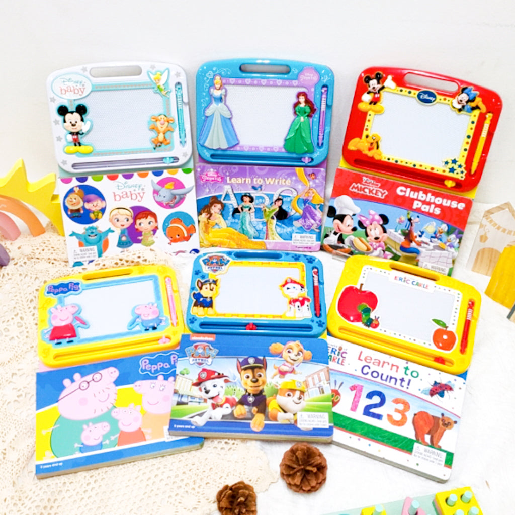 Activity - Magnetic Drawing Board Learning Series: Peppa Pig Disney Mickey Mouse Toy Story